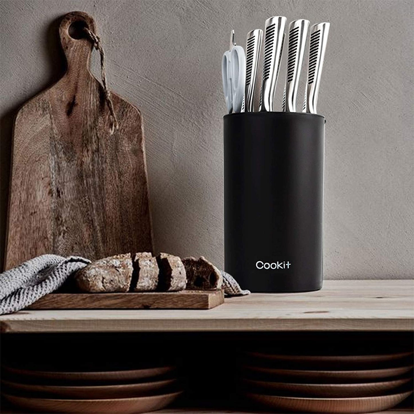 Cookit™ Black Knife Block Holder