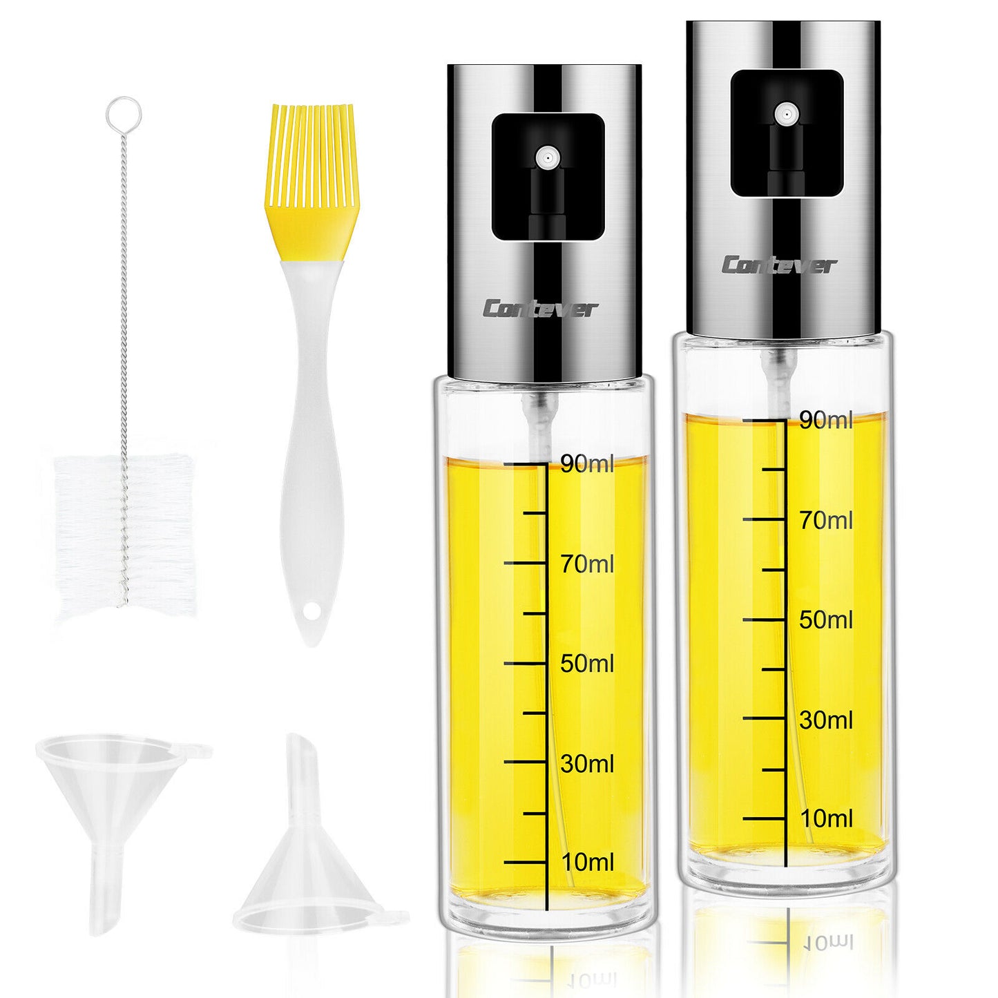 2Pcs Stainless Steel Oil Sprayer