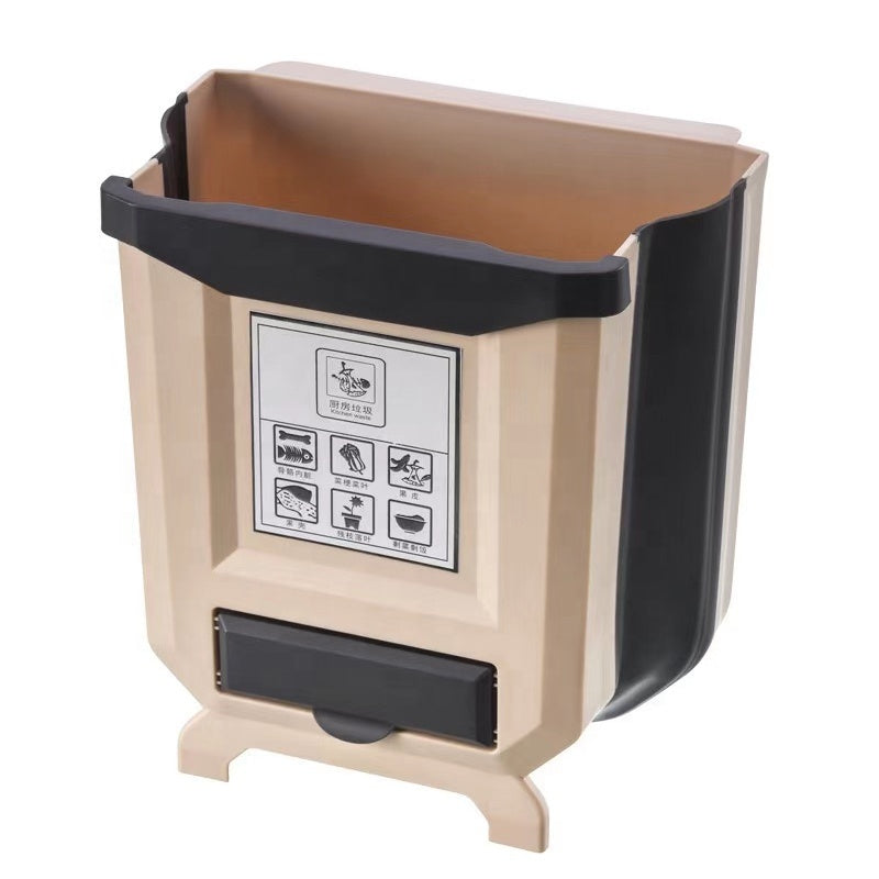 9L Portable Retractable Trash Bin