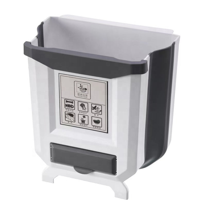 9L Portable Retractable Trash Bin