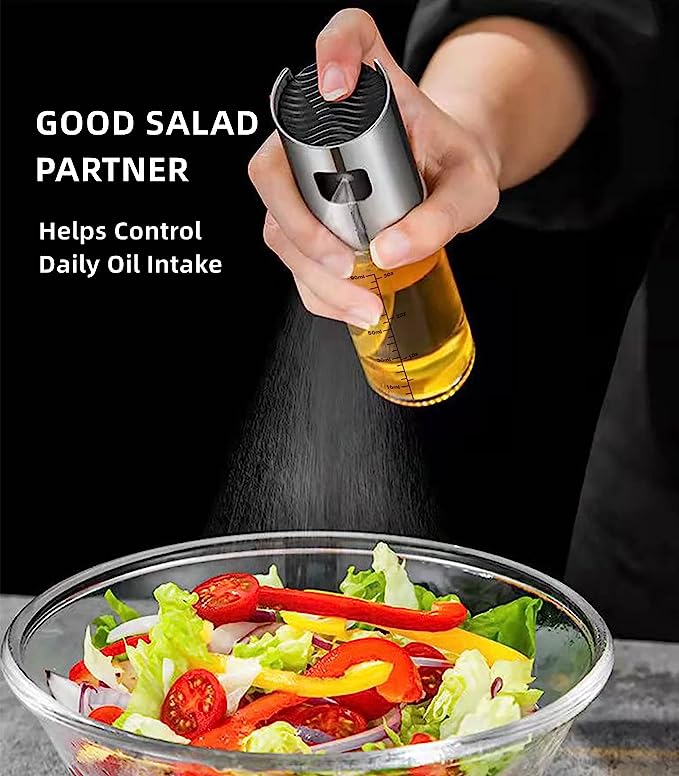 2Pcs Stainless Steel Oil Sprayer